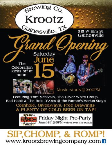 Grand Opening at Krootz Brewing Company