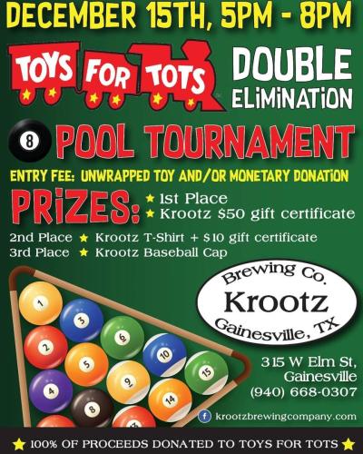 Pool Tournament at Krootz Brewing Company